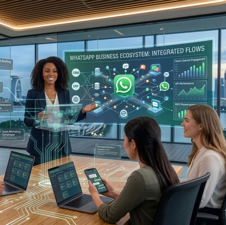 Enterprise WhatsApp API Dashboard.