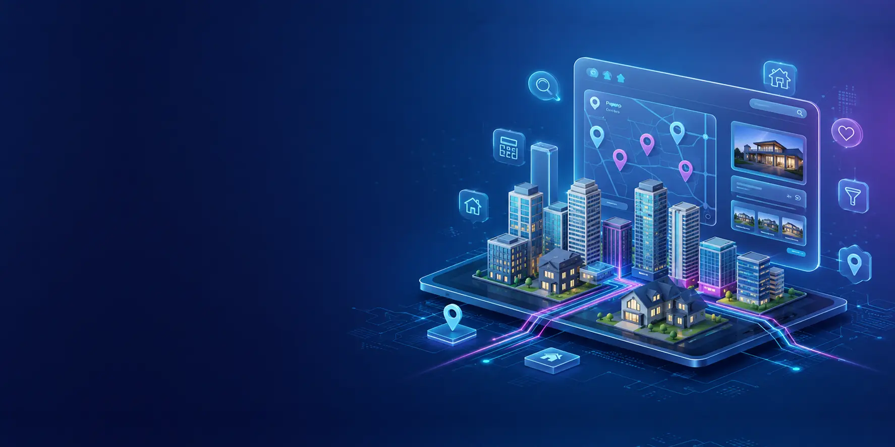 Real Estate portal dashboard showing policies and claims status