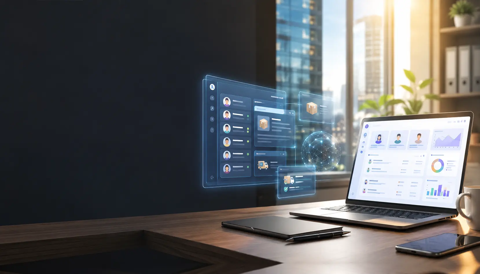Vendor portal dashboard for supplier management and procurement